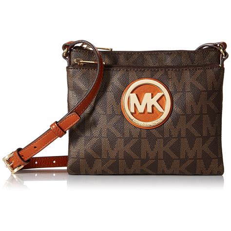 black and brown michael kors crossbody|michael kors brown suede purse.